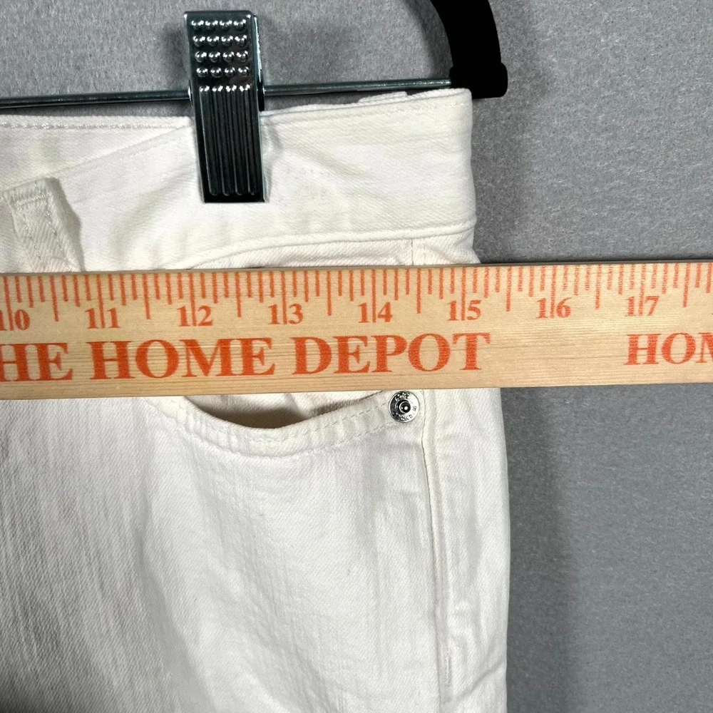 Michael Kors Jeans Womens 30 White Denim Cotton Stretch Light Wash Skinny Leg‎